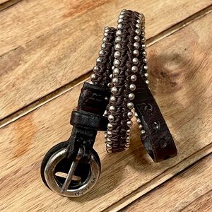 Uno de 50 Leather Wrap Bracelet